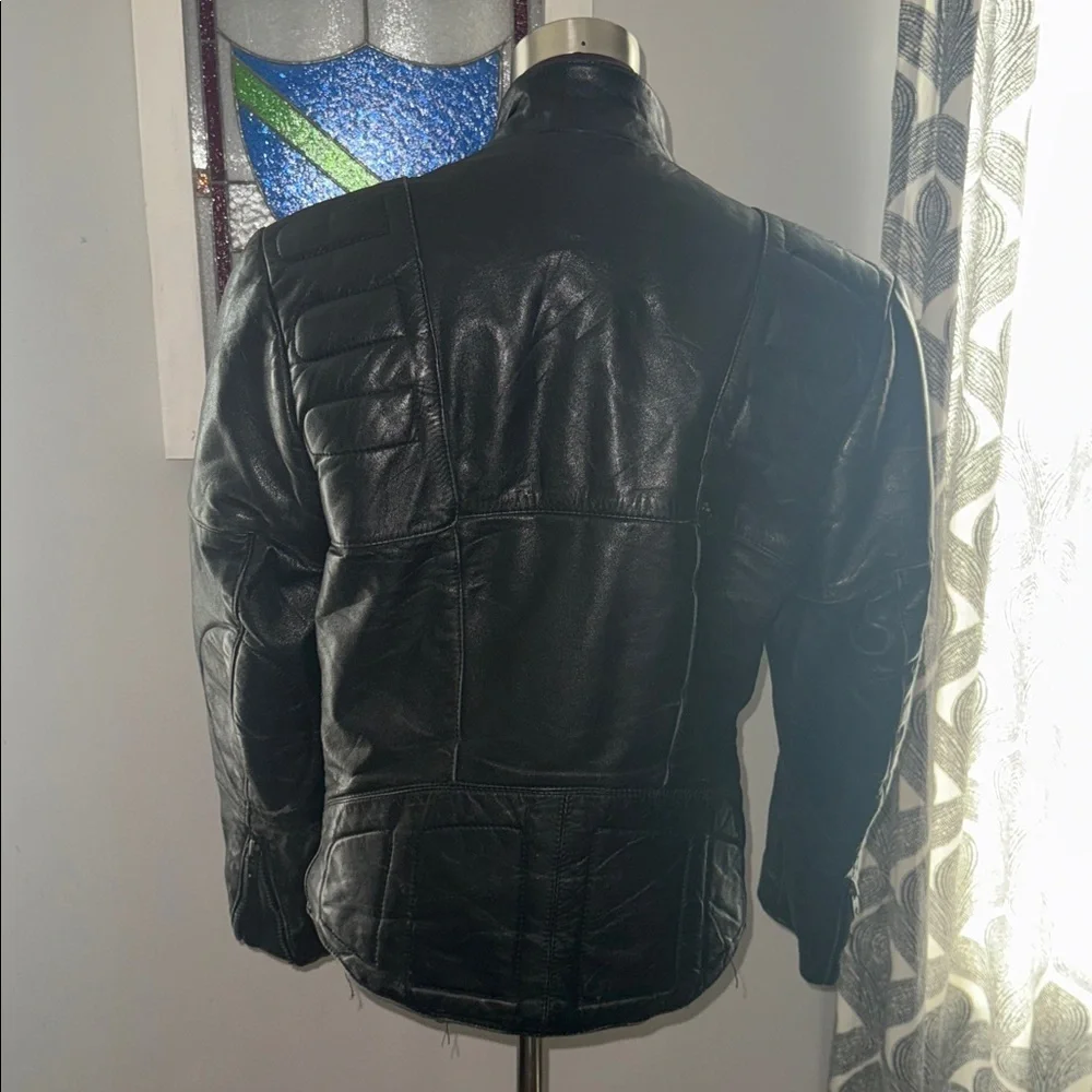 Vintage Hein Gericke for Harley Davidson black leather motorcycle jacket SZ 40R - Picture 6 of 10